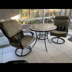 Patio Set With 4 Chairs
