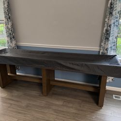 9 Foot Shuffleboard Table With Gray Cover