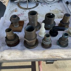 Bronze Thru Hulls Different Sizes.  