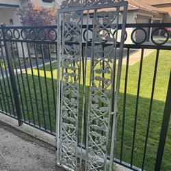 Elegant Vintage Wrought Iron Gate