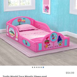 New Trolls Toddler Bed (Mattress Not Included)