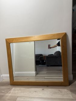 Solid Oak Large Wall Mirror