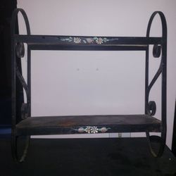 Vintage Metal Shabby Chic Shelves