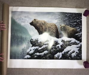 "Land of the Grizzly" Art Print - Guy Crittenden (NRA Golden Eagles)
