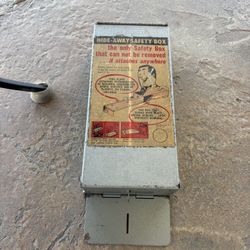 Vintage Hide Away Safety Box Wall Safe