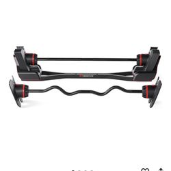 Bowflex Adjustable Curl Bar And Straight bar