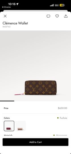 Louis Vuitton Clémence Wallet
