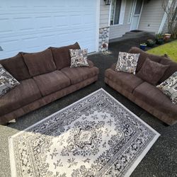 Brown Sofa Set Delivery Available 🚚