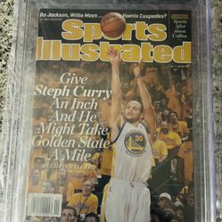 9.2 Graded Steph Curry Sports Illustrated Magazine 