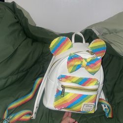 Disney Loungefly Rainbow Mickey Backpack