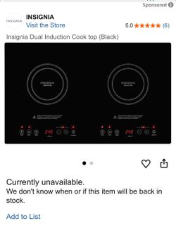Insignia double zone induction cooktop