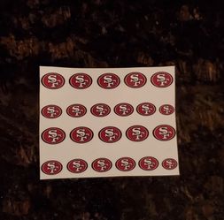 NFL San Francisco 49ers Team Nail Decal Stickers