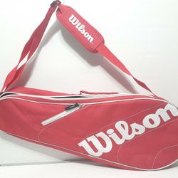Wilson 2x Tennis Racket Bag (RED). Great Condition. Everything Works 