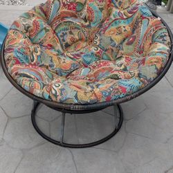 Papasan Chair With  Cushion 