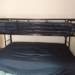 Twin Over Full Metal Frame Bunk Bed( Mattress Not Included)