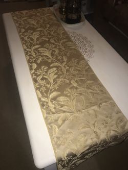 Gold Table Runner - Perfect for the Holidays!