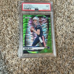 PSA 9 Drake Maye green pulsar neon