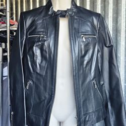 Small Oversized Leather Motorcycle Jacket 