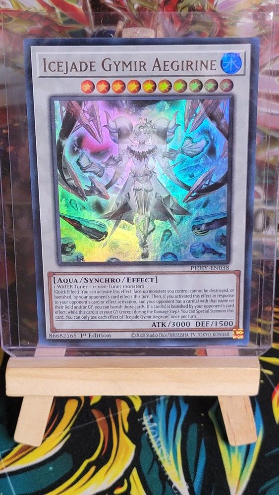 YUGIOH Icejade Gymir Aegirine Ultra Rare PHHY 1st Edition Mint