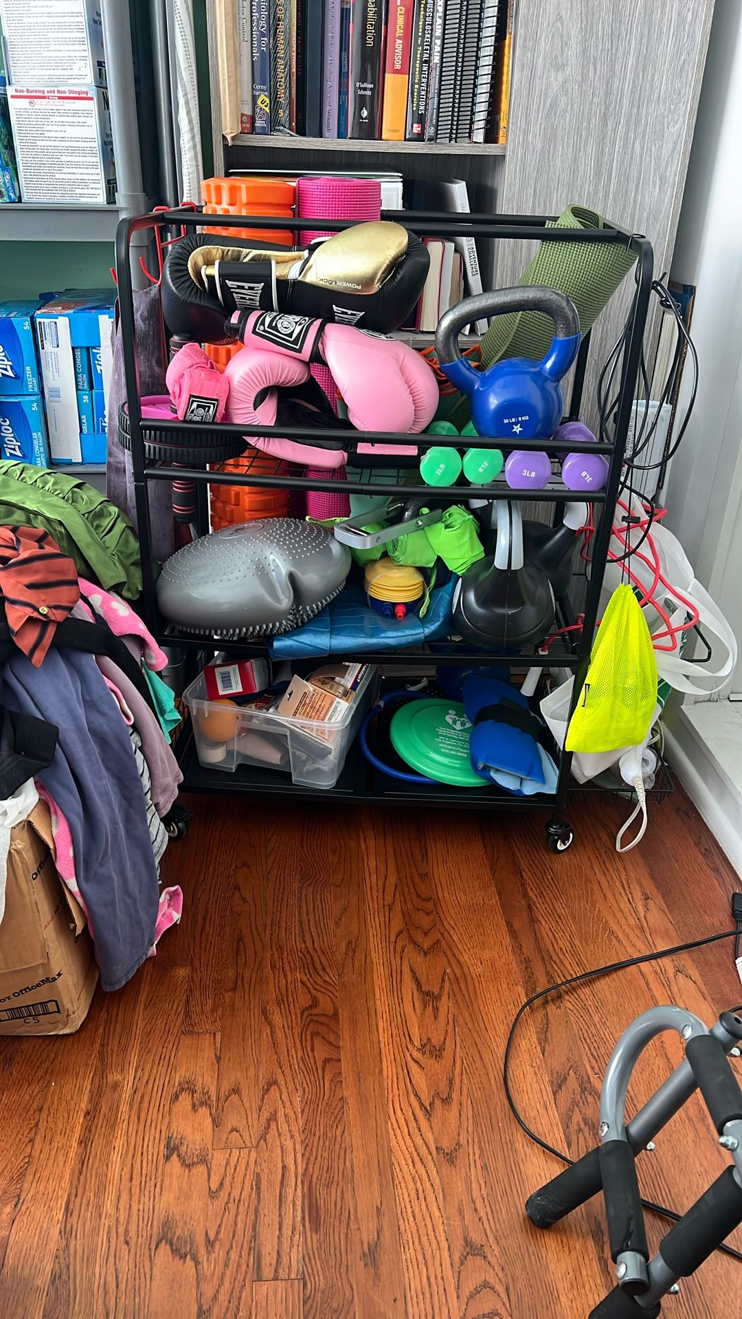 Unopened Gym Equipment Storage Rack