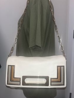 Anya Hindmarch White Leather Shoulder Bag