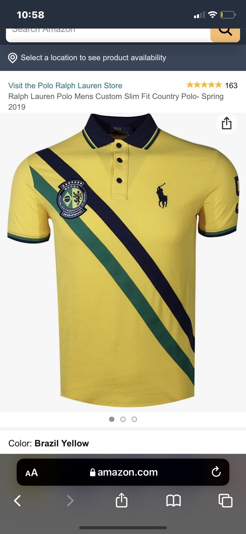 Polo ralph Lauren Brazil Polo Jersey