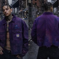 😈 Carhartt Work Jacket “ VINTAGE PURPLE” 