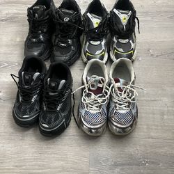 2x Pair Of Bottega Veneta 2x Pair Of Balenciaga Runners