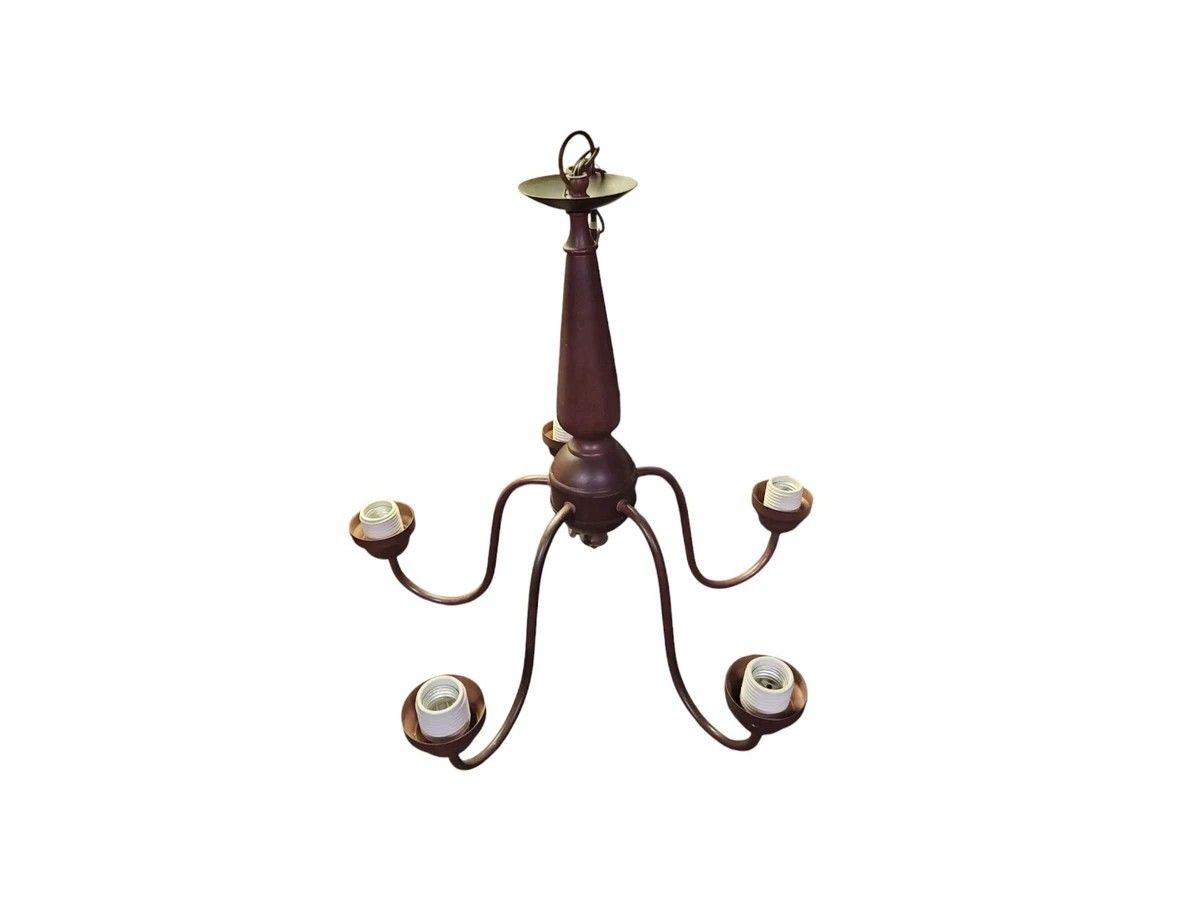 RUSTIC BRONZE 5 LIGHT CANDELABRA CHANDELIER BOREALIS
