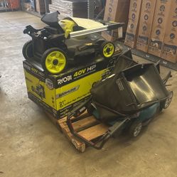21 Inch 40v Ryobi & 21 Inch 40v Makita Lawn Mowers