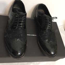 Dolce & Gabbana women’s Black Laced  Dress Shoes. Size 38 made in Italy  . Without box and dust bag