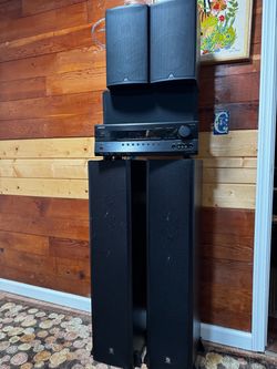 Onkyo Receiver with Boston Acoustics Speakers