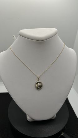 BRAND NEW 10KY .20CTW Cross Necklace