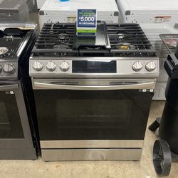 Samsung Stainless Steel Gas Stove With Air Fryer   E 