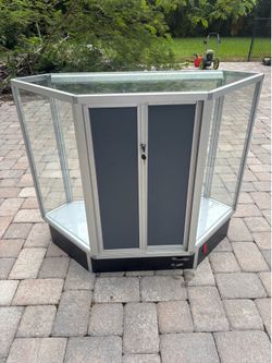 Glass Corner Display Case