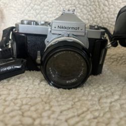 Nikon Nikkormat Nikkor Lens is 50mm film camera vintage