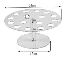Ice Cream Cone Holder,16 Holes Ice Cream Cone Holder Stand,Cotton Candy Cones Holder,Acrylic Cone Holder,Cone Holder Stand