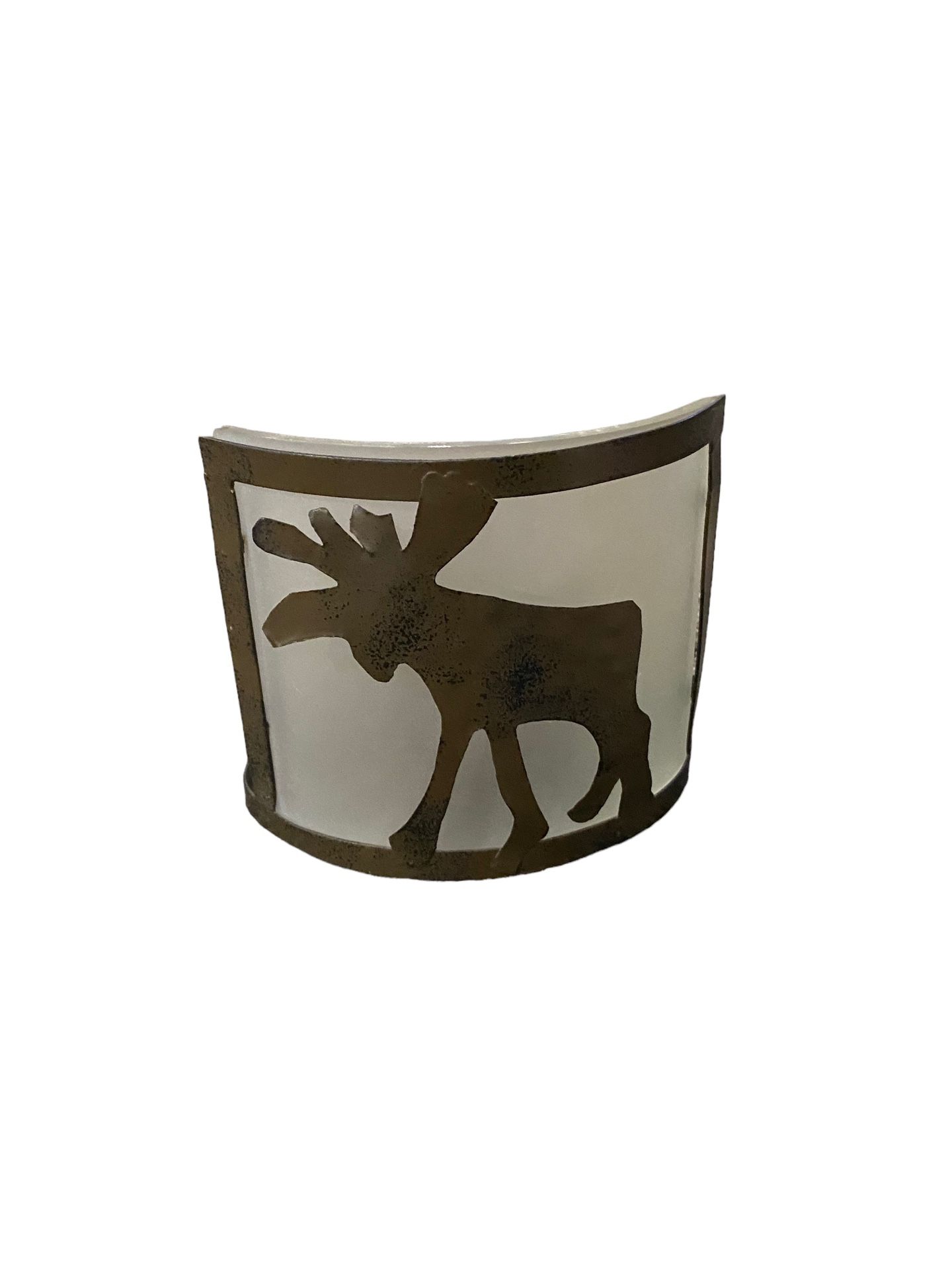 Moose Tea Light Metal Holder 
