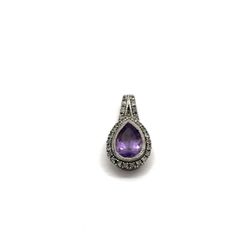 10K WG Stone Pendant EPJ027761