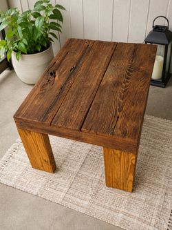 Rustic reclaimed wood wood table