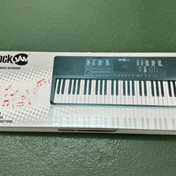 NEW! RockJam Compact 61 Key Keyboard with 61 Piano, Black