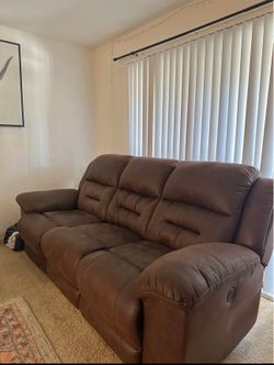Faux leather recliners