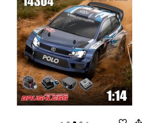 MJX Hyper Go 14304 Polo R WRC Carro RC 4x4 Brushless 1:14