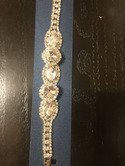 Lab diamond bracelet