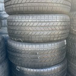 Set of four used tires good condition BRIDGESTONE 225/45/18