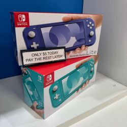 Nintendo Switch Lite Brand New Gaming Console - Pay $5 and the rest later