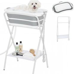Dog Bath Tub, Dog Washing Station for Bathing and Grooming