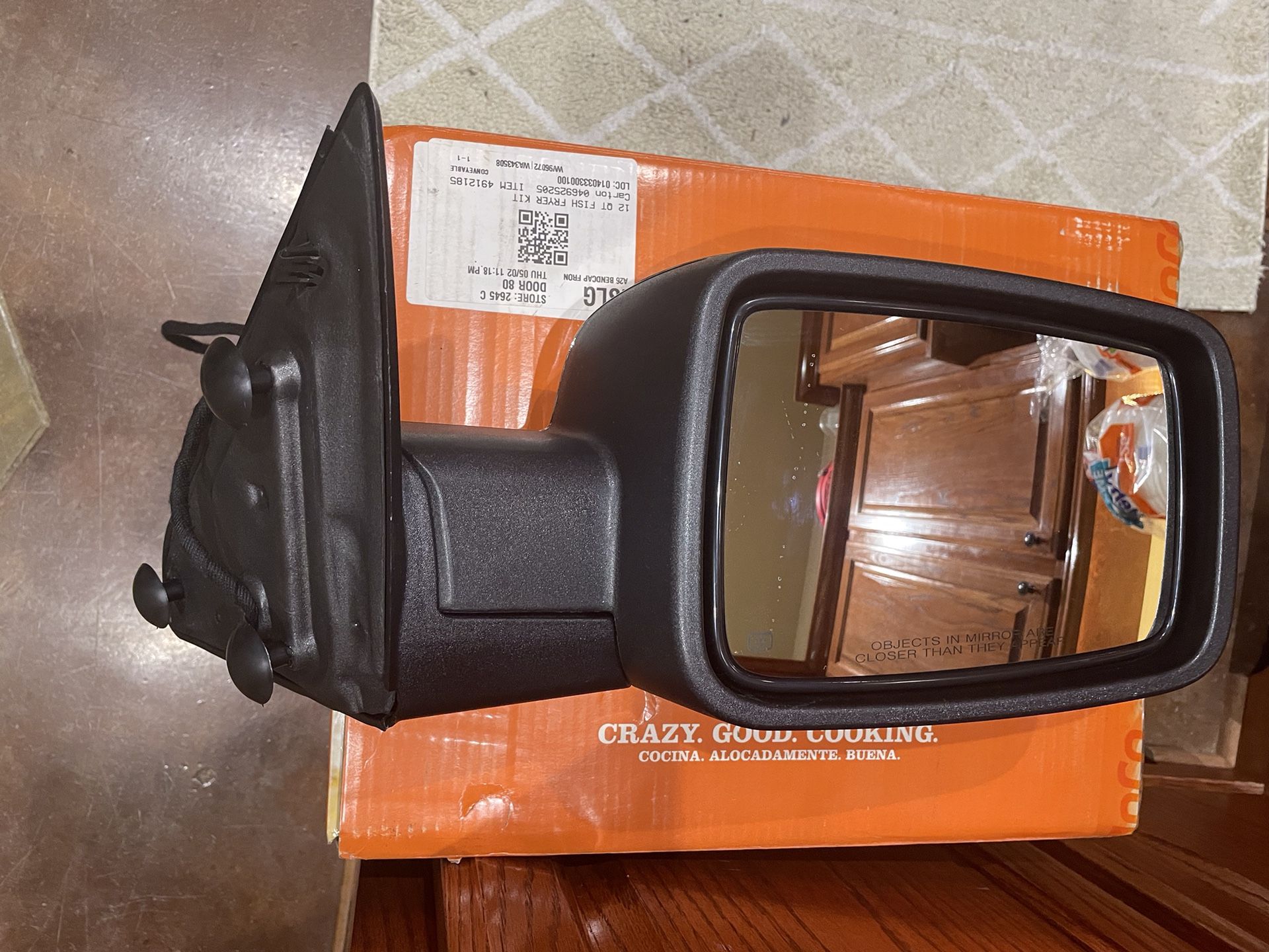 Passenger Side View Mirror Manual Fold 2017 Ram 1500