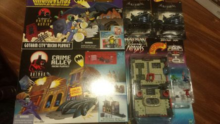 Batman micro sets x3 Gotham City, Crime alley, Night Force Ninjas