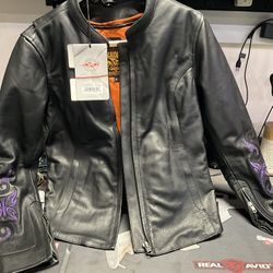 New Leather Milwaukee Jacket Size Small